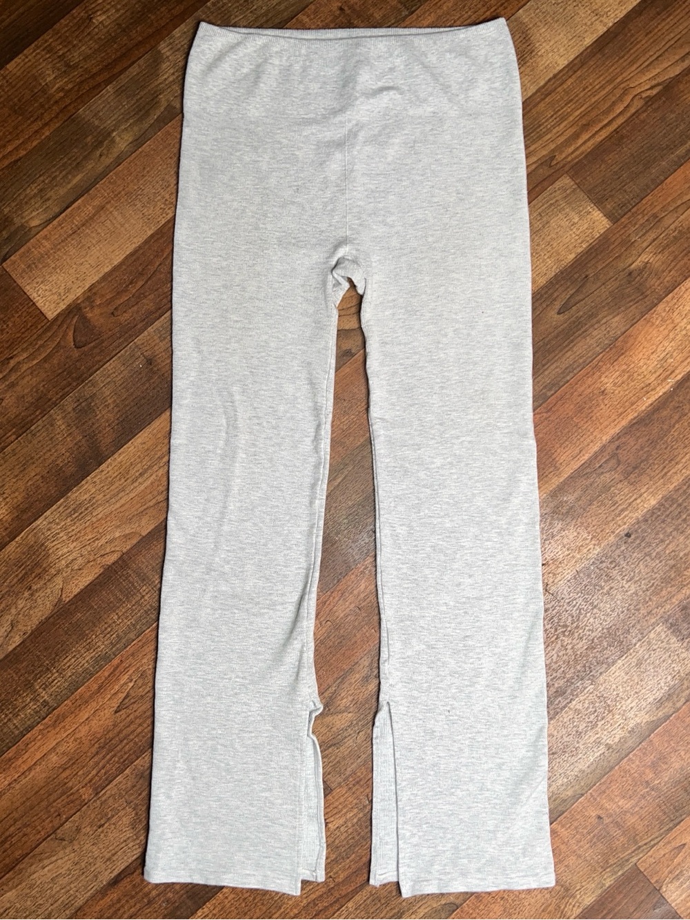 Fabletics Light Gray Boot Cut Leggings Women Large